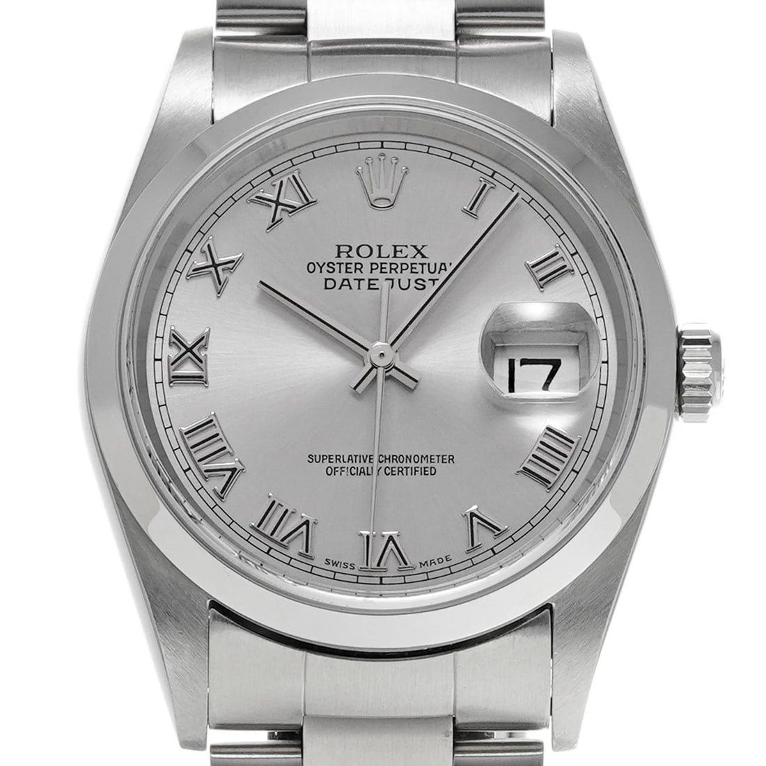 ROLEX DATEJUST GRAY WATCH - 4