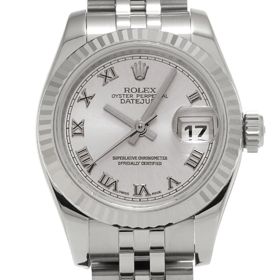 ROLEX DATEJUST GRAY WATCH - 4