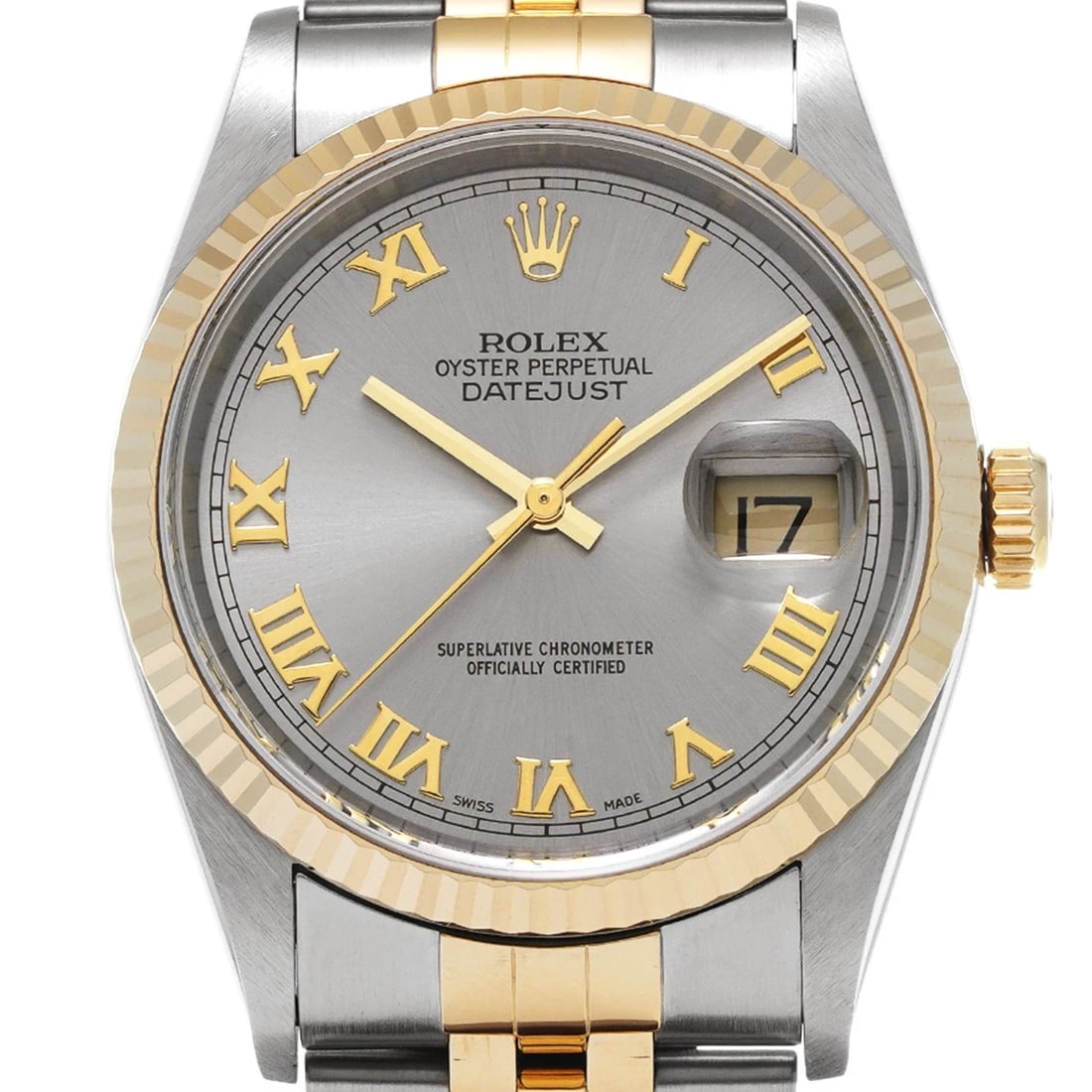 ROLEX DATEJUST GRAY WATCH - 4
