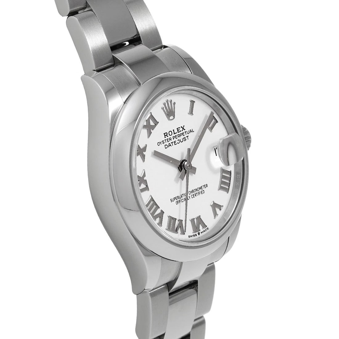 ROLEX DATEJUST WHITE WATCH - 3