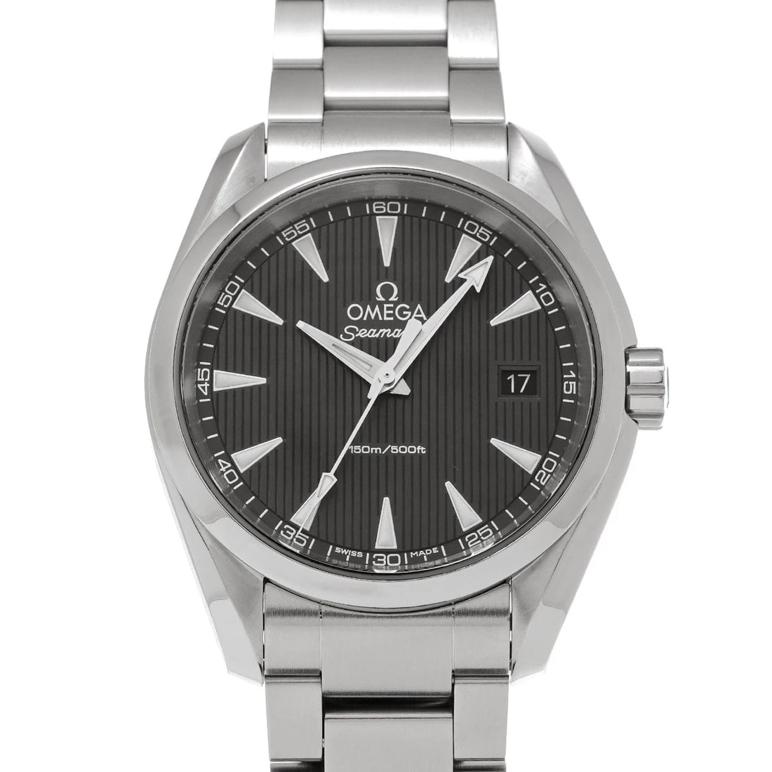 OMEGA SEAMASTER AQUA TERRA QUARTZ GRAY WATCH: OMEGA Seamaster Aqua Terra Quartz Gray WATCH Brand: OMEGA Type: Wristwatch Material: Band Material Stainless steel, Case Material Stainless steel Color: Dial Color Gray Size: ??Case? H/about 38.5mm W/
