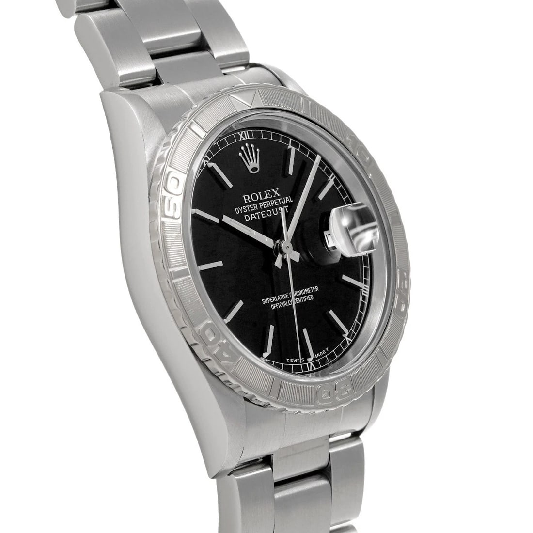 ROLEX DATEJUST THUNDERBIRD BLACK WATCH - 3