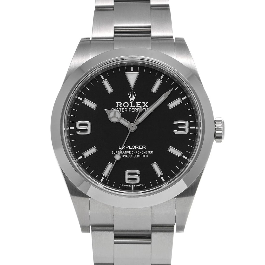 ROLEX EXPLORER BLACK WATCH: ROLEX Explorer Black WATCH Brand: ROLEX Type: Wristwatch Material: Band Material Stainless steel, Case Material Stainless steel Color: Dial Color Black Size: ??Case? H/about 39mm W/about 39mm D/about 