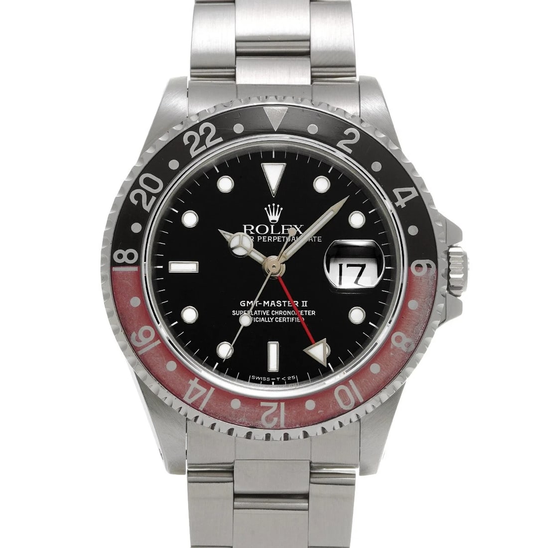 ROLEX GMT-MASTER II BLACK WATCH: ROLEX GMT-Master II Black WATCH Brand: ROLEX Type: Wristwatch Material: Band Material Stainless steel, Case Material Stainless steel Color: Dial Color Black Size: ??Case? H/about 40mm W/about 40mm