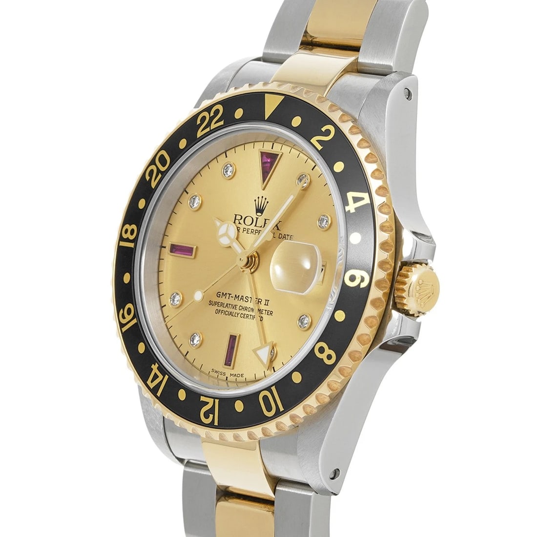 ROLEX GMT-MASTER II BLACK/DIAMOND / RUBY WATCH - 2