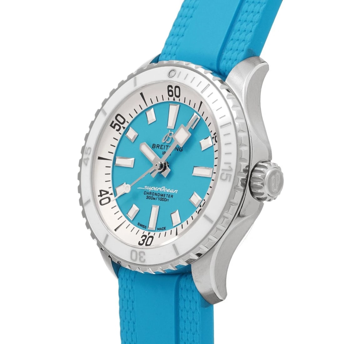 BREITLING SUPEROCEAN AUTOMATIC TURQUOISE WATCH - 2