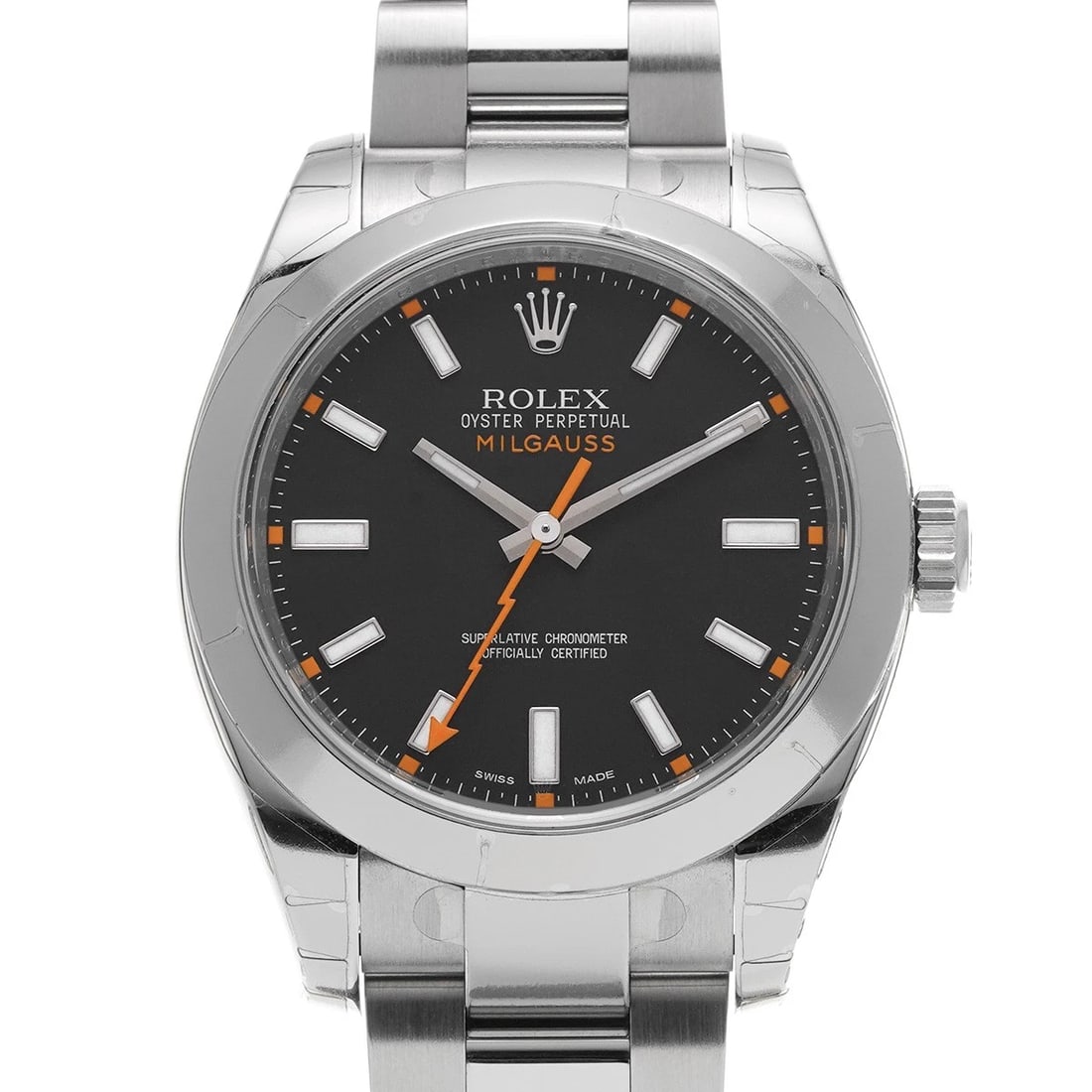 ROLEX MILGAUSS BLACK WATCH: ROLEX Milgauss Black WATCH Brand: ROLEX Type: Wristwatch Material: Band Material Stainless steel, Case Material Stainless steel Color: Dial Color Black Size: ??Case? H/about 40mm W/about 40mm D/about 