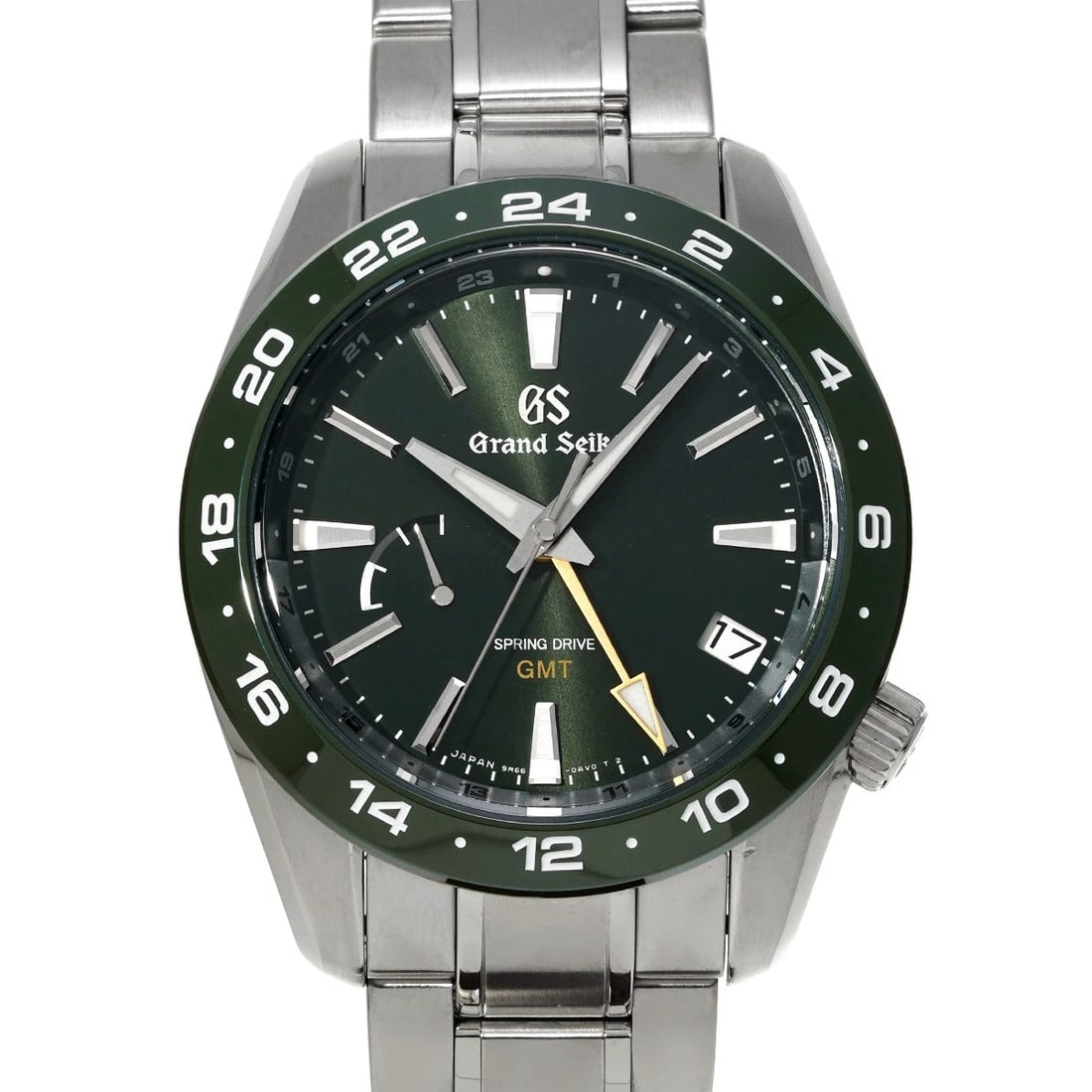 GRAND SEIKO SPORTS COLLECTION SPRING DRIVE GMT GREEN WATCH: Grand Seiko Sports Collection Spring Drive GMT Green WATCH Brand: Grand Seiko Type: Wristwatch Material: Band Material Stainless steel, Case Material Stainless steel Color: Dial Color Green Size: ??Ca