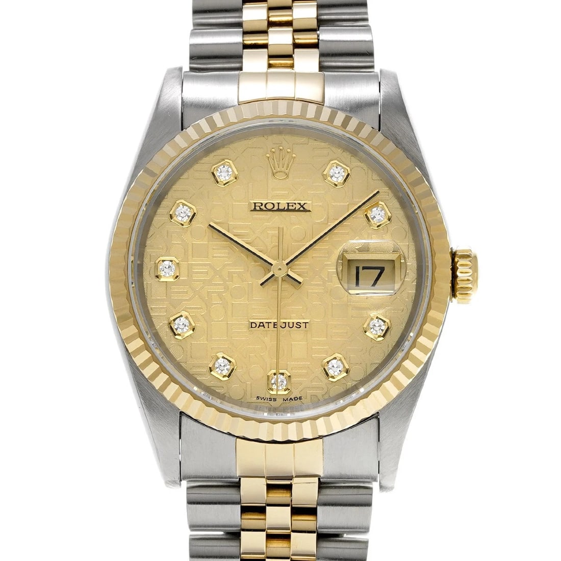 ROLEX DATEJUST CHAMPAGNE COMPUTER/DIAMOND WATCH: ROLEX Datejust Champagne Computer/Diamond WATCH Brand: ROLEX Type: Wristwatch Material: Band Material Stainless steel/Yellow Gold, Case Material Stainless steel Color: Dial Color Champagne Computer/Di