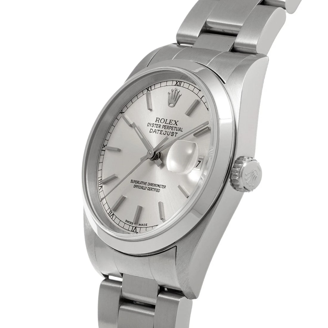ROLEX DATEJUST SILVER WATCH - 2