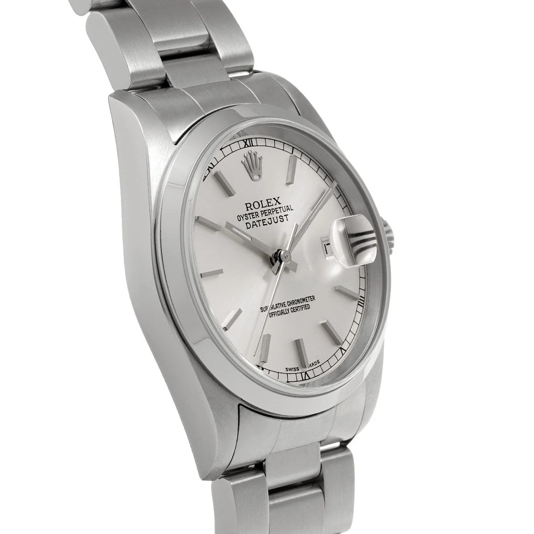 ROLEX DATEJUST SILVER WATCH - 3
