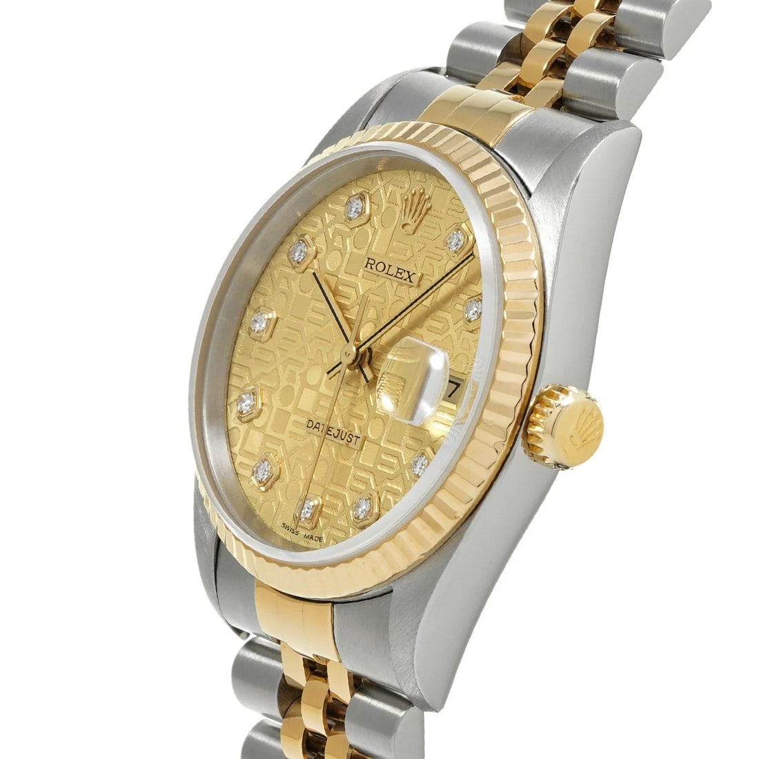 ROLEX DATEJUST CHAMPAGNE COMPUTER/DIAMOND WATCH - 2