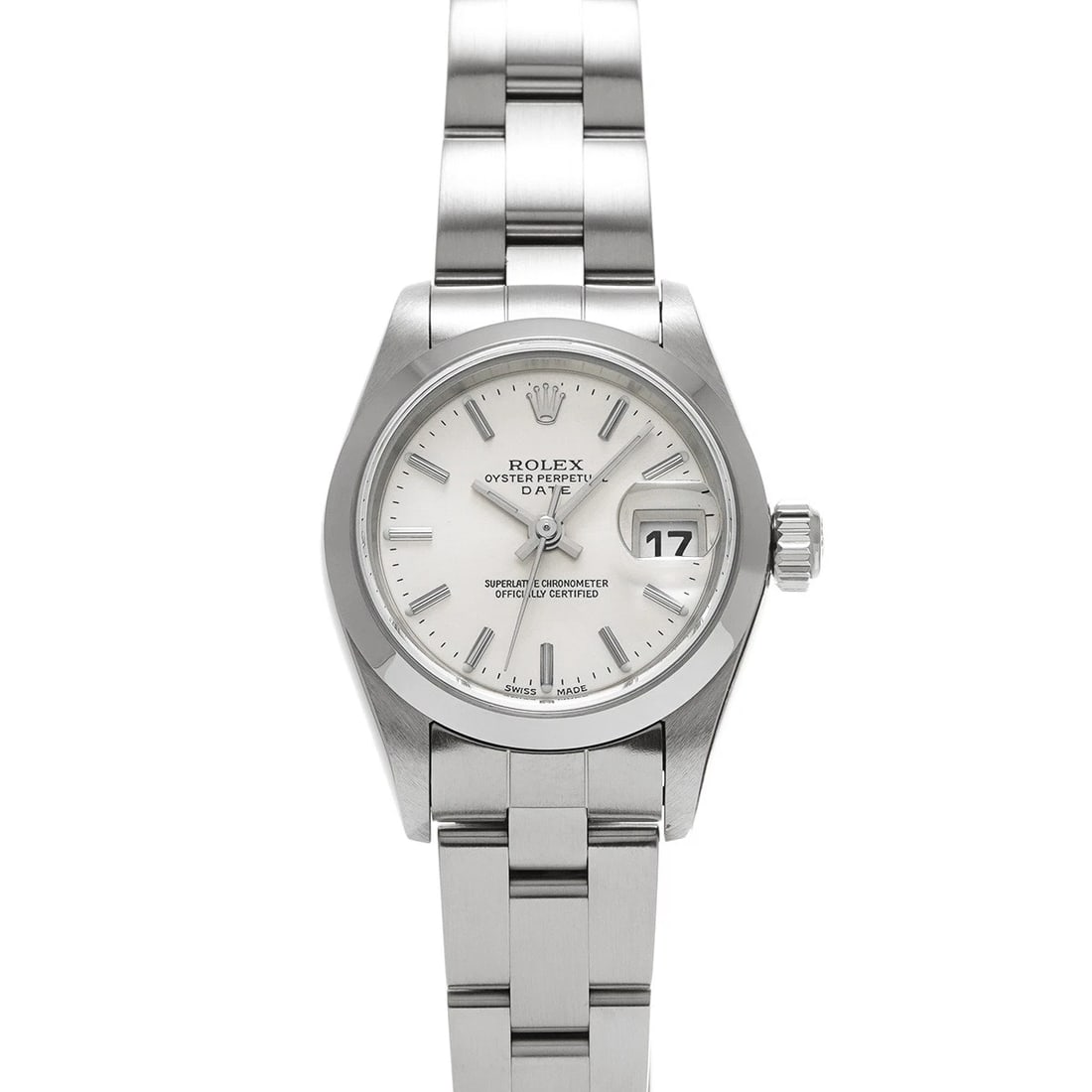 ROLEX OYSTER PERPETUAL DATE SILVER WATCH: ROLEX Oyster Perpetual Date Silver WATCH Brand: ROLEX Type: Wristwatch Material: Band Material Stainless steel, Case Material Stainless steel Color: Dial Color Silver Size: ??Case? H/about 26mm W/abou