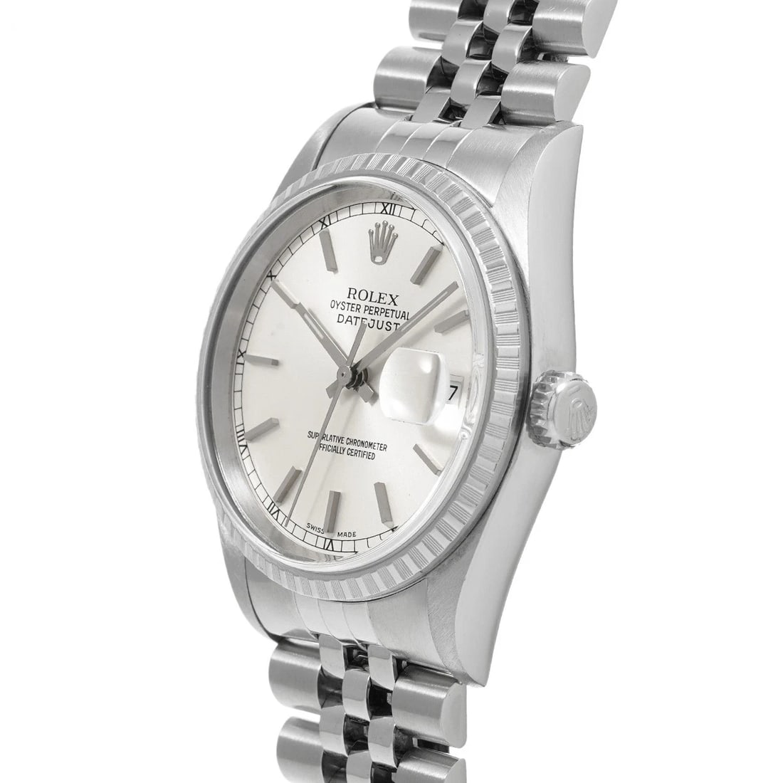ROLEX DATEJUST SILVER WATCH - 2