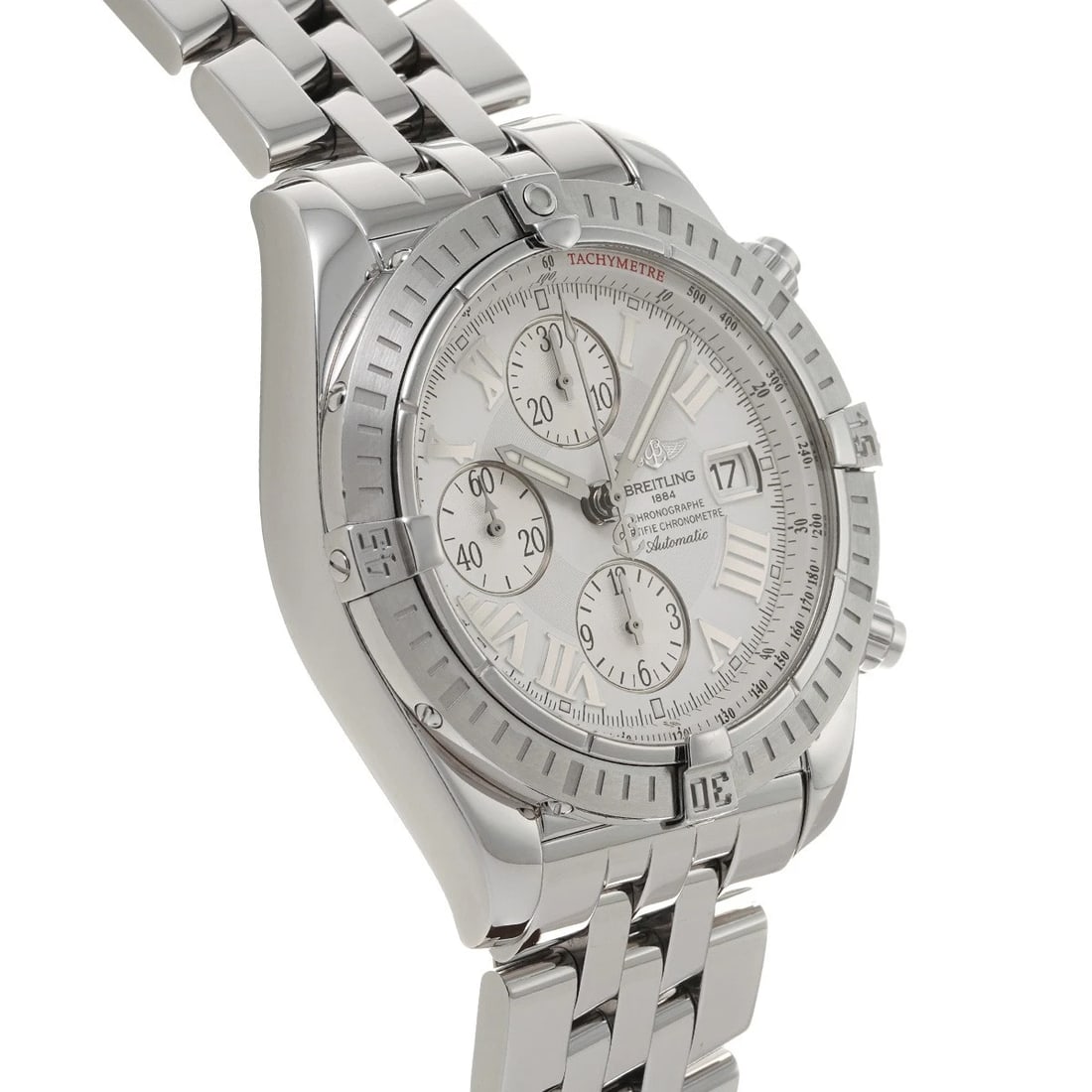 BREITLING CHRONOMAT EVOLUTION SILVER WATCH - 3