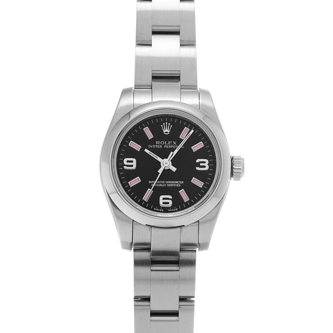 ROLEX OYSTER PERPETUAL BLACK WATCH: ROLEX Oyster Perpetual Black WATCH Brand: ROLEX Type: Wristwatch Material: Band Material Stainless steel, Case Material Stainless steel Color: Dial Color Black Size: ??Case? H/about 40mm W/about 40mm