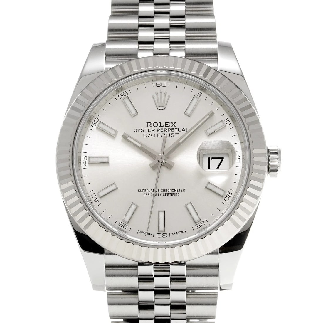 ROLEX DATEJUST SILVER WATCH: ROLEX Datejust Silver WATCH Brand: ROLEX Type: Wristwatch Material: Band Material Stainless steel, Case Material Stainless steel Color: Dial Color Silver Size: ??Case? H/about 41mm W/about 41mm D/abou