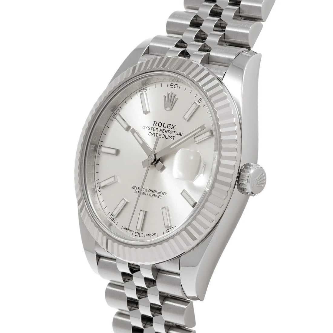 ROLEX DATEJUST SILVER WATCH - 2