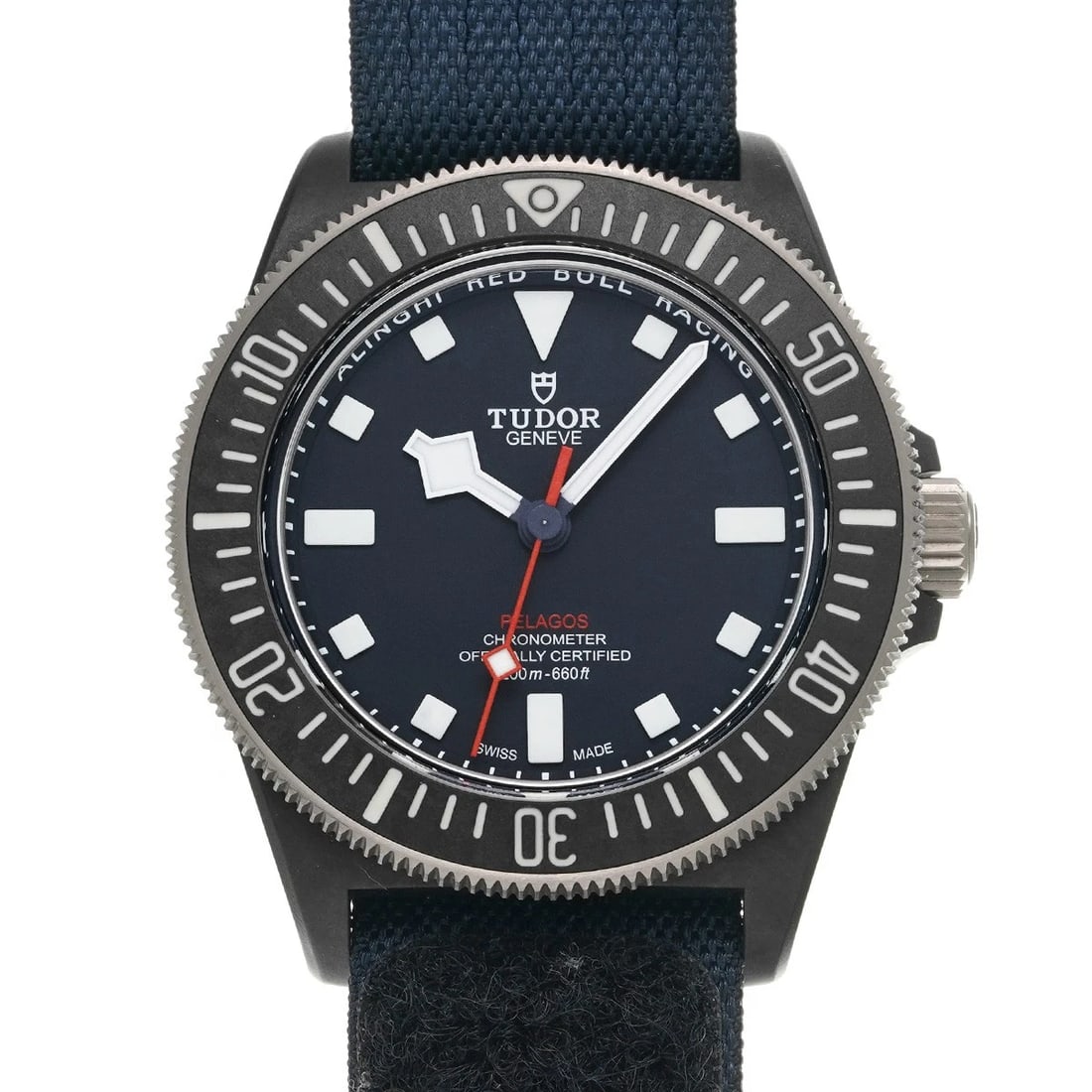 TUDOR PELAGOS FXD BLUE WATCH: TUDOR Pelagos FXD Blue WATCH Brand: TUDOR Type: Wristwatch Material: Band Material fabric, Case Material carbon composite Color: Dial Color Blue Size: ??Case? H/about 42mm W/about 42mm D/about 12.8mm 