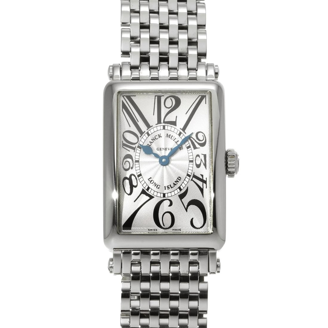FRANCK MULLER LONG ISLAND RELIEF SILVER WATCH: FRANCK MULLER Long Island Relief Silver WATCH Brand: FRANCK MULLER Type: Wristwatch Material: Band Material Stainless steel, Case Material Stainless steel Color: Dial Color Silver Size: ??Case? H/abou