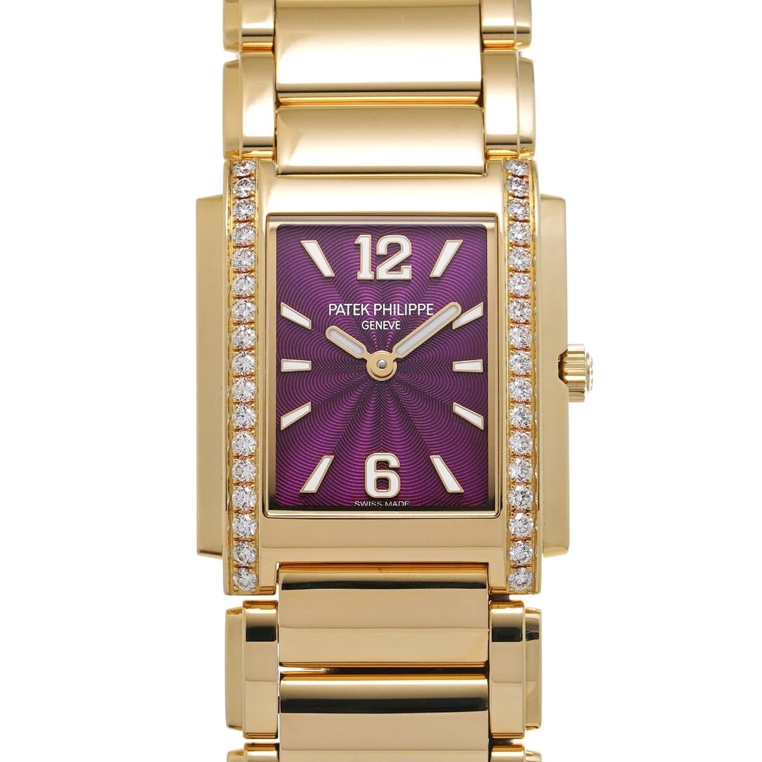PATEK PHILIPPE TWENTY-4 PURPLE WATCH: PATEK PHILIPPE Twenty-4 Purple WATCH Brand: PATEK PHILIPPE Type: Wristwatch Material: Band Material Rose gold, Case Material Rose gold Color: Dial Color Purple Size: ??Case? H/about 26mm W/about 25mm 