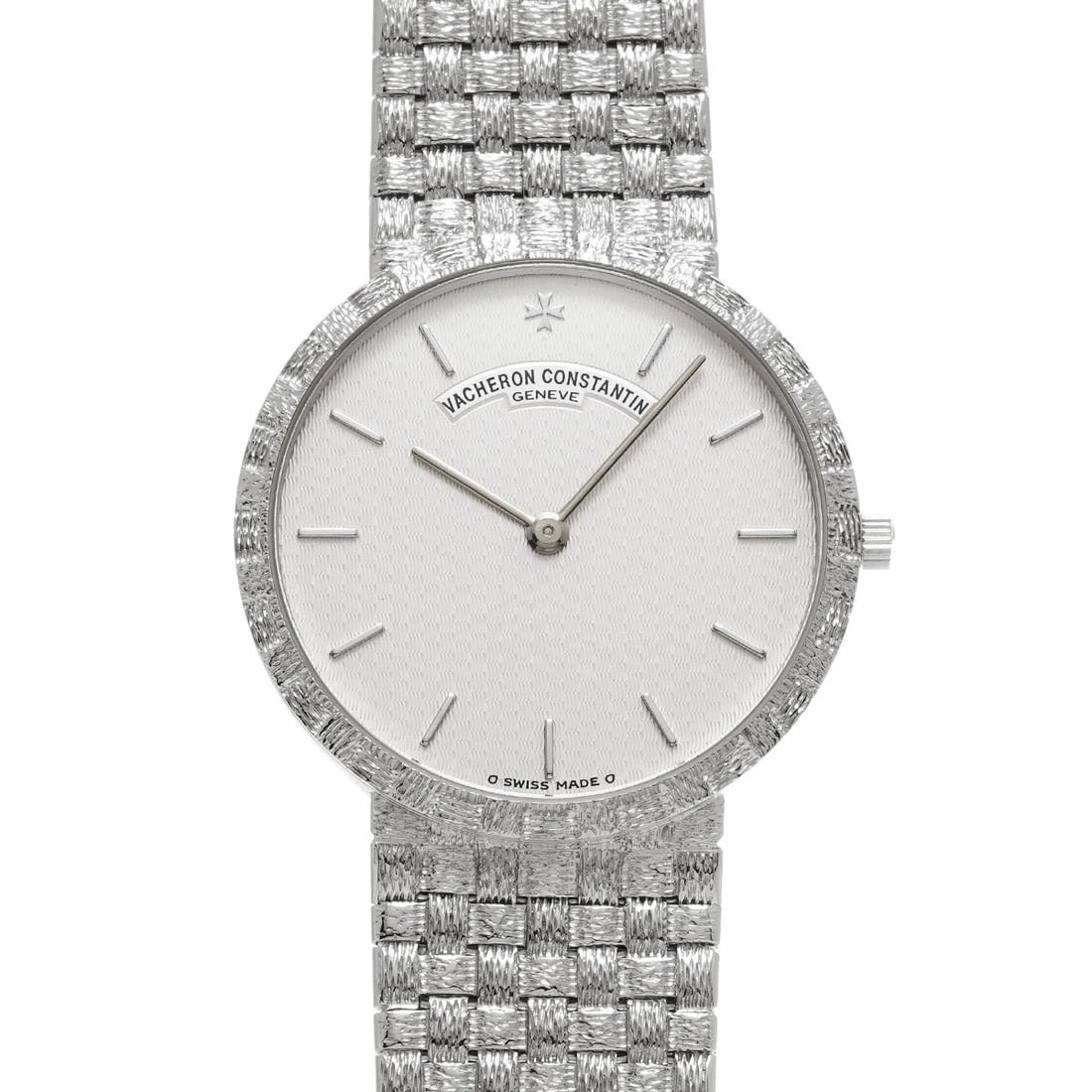 VACHERON CONSTANTIN MESHADOR ROUND SILVER WATCH: VACHERON CONSTANTIN Meshador Round Silver WATCH Brand: VACHERON CONSTANTIN Type: Wristwatch Material: Band Material White gold, Case Material White gold Color: Dial Color Silver Size: ??Case? H/about 