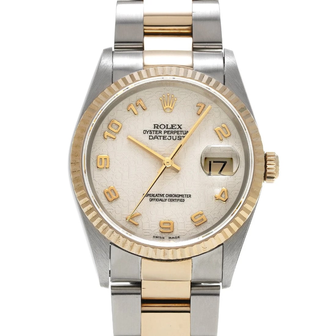 ROLEX DATEJUST IVORY COMPUTER WATCH: ROLEX Datejust Ivory Computer WATCH Brand: ROLEX Type: Wristwatch Material: Band Material Stainless steel/Yellow Gold, Case Material Stainless steel Color: Dial Color Ivory Computer Size: ??Case? H/ab