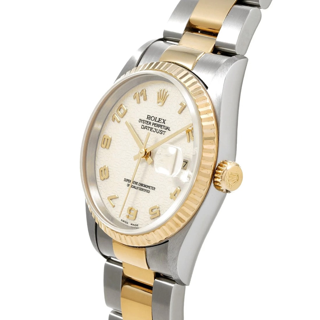 ROLEX DATEJUST IVORY COMPUTER WATCH - 2