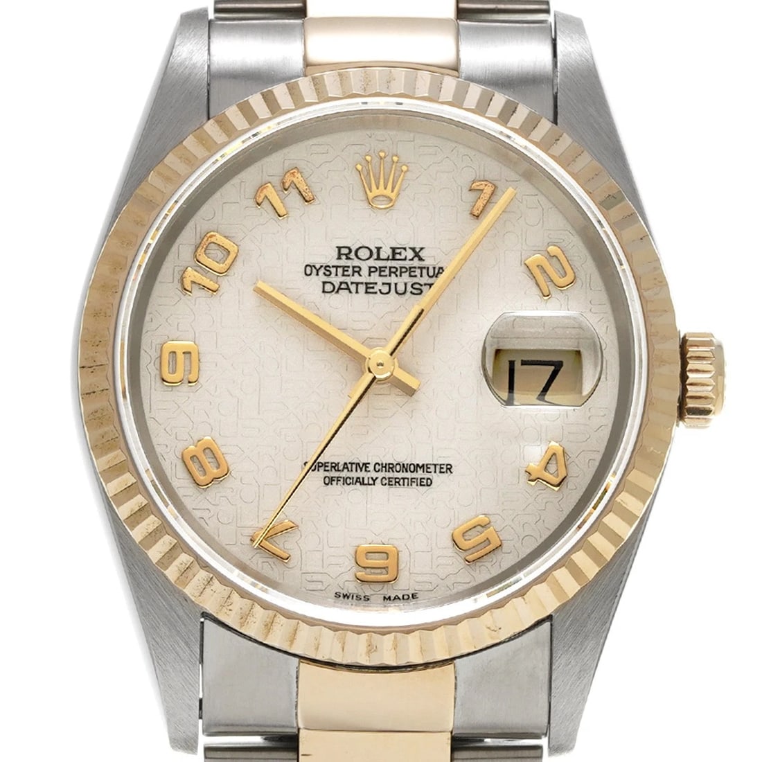 ROLEX DATEJUST IVORY COMPUTER WATCH - 4