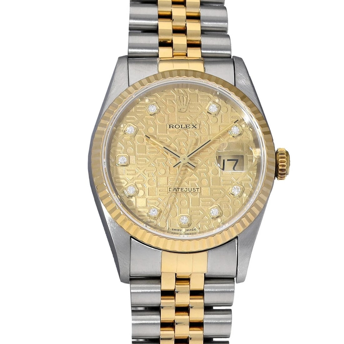 ROLEX DATEJUST CHAMPAGNE COMPUTER/DIAMOND WATCH: ROLEX Datejust Champagne Computer/Diamond WATCH Brand: ROLEX Type: Wristwatch Material: Band Material Stainless steel/Yellow Gold, Case Material Stainless steel Color: Dial Color Champagne Computer/Di