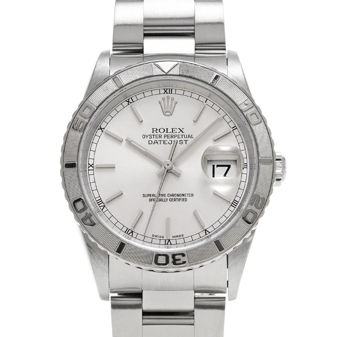 ROLEX DATEJUST THUNDERBIRD SILVER WATCH: ROLEX Datejust Thunderbird Silver WATCH Brand: ROLEX Type: Wristwatch Material: Band Material Stainless steel, Case Material Stainless steel Color: Dial Color Silver Size: ??Case? H/about 36mm W/about