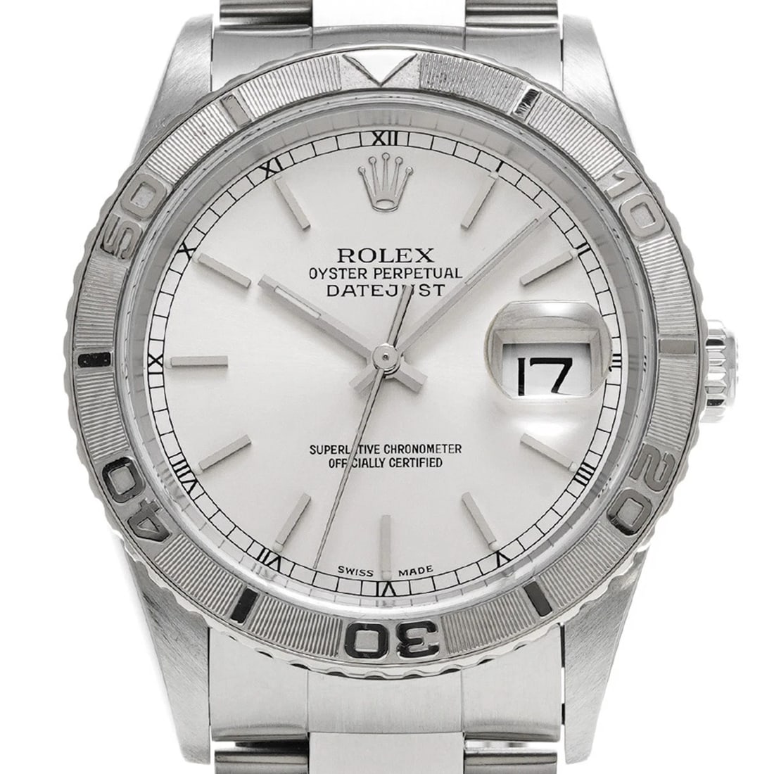 ROLEX DATEJUST THUNDERBIRD SILVER WATCH - 4