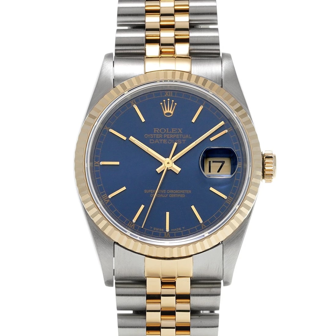 ROLEX DATEJUST BLUE WATCH: ROLEX Datejust Blue WATCH Brand: ROLEX Type: Wristwatch Material: Band Material Stainless steel/Yellow Gold, Case Material Stainless steel Color: Dial Color Blue Size: ??Case? H/about 36mm W/about 36m