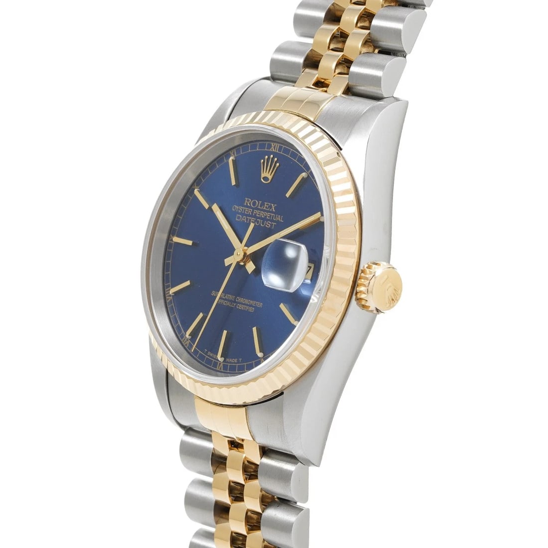 ROLEX DATEJUST BLUE WATCH - 2