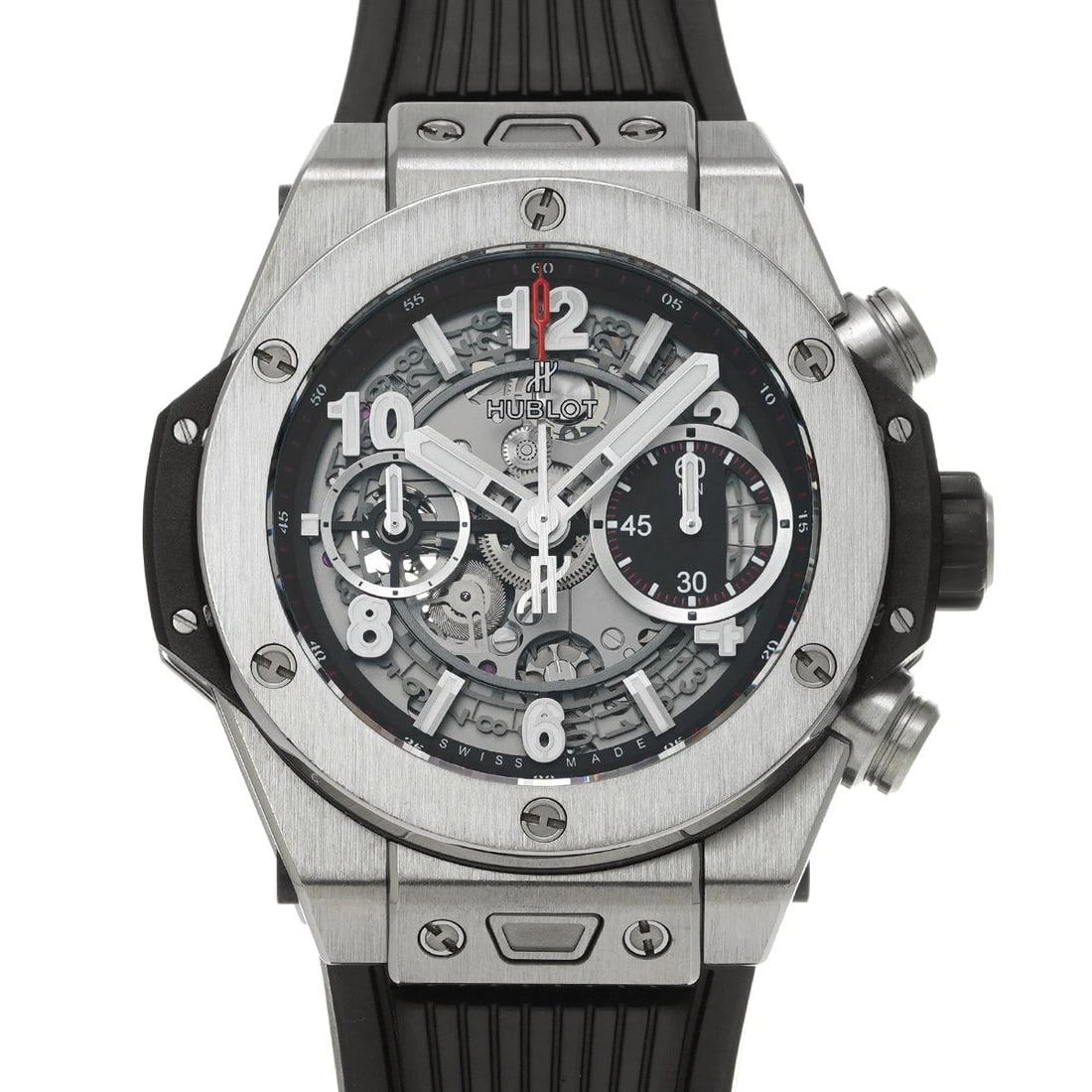 HUBLOT BIG BANG UNICO TITANIUM MATTE BLACK SKELETON WATCH (1 of 4)