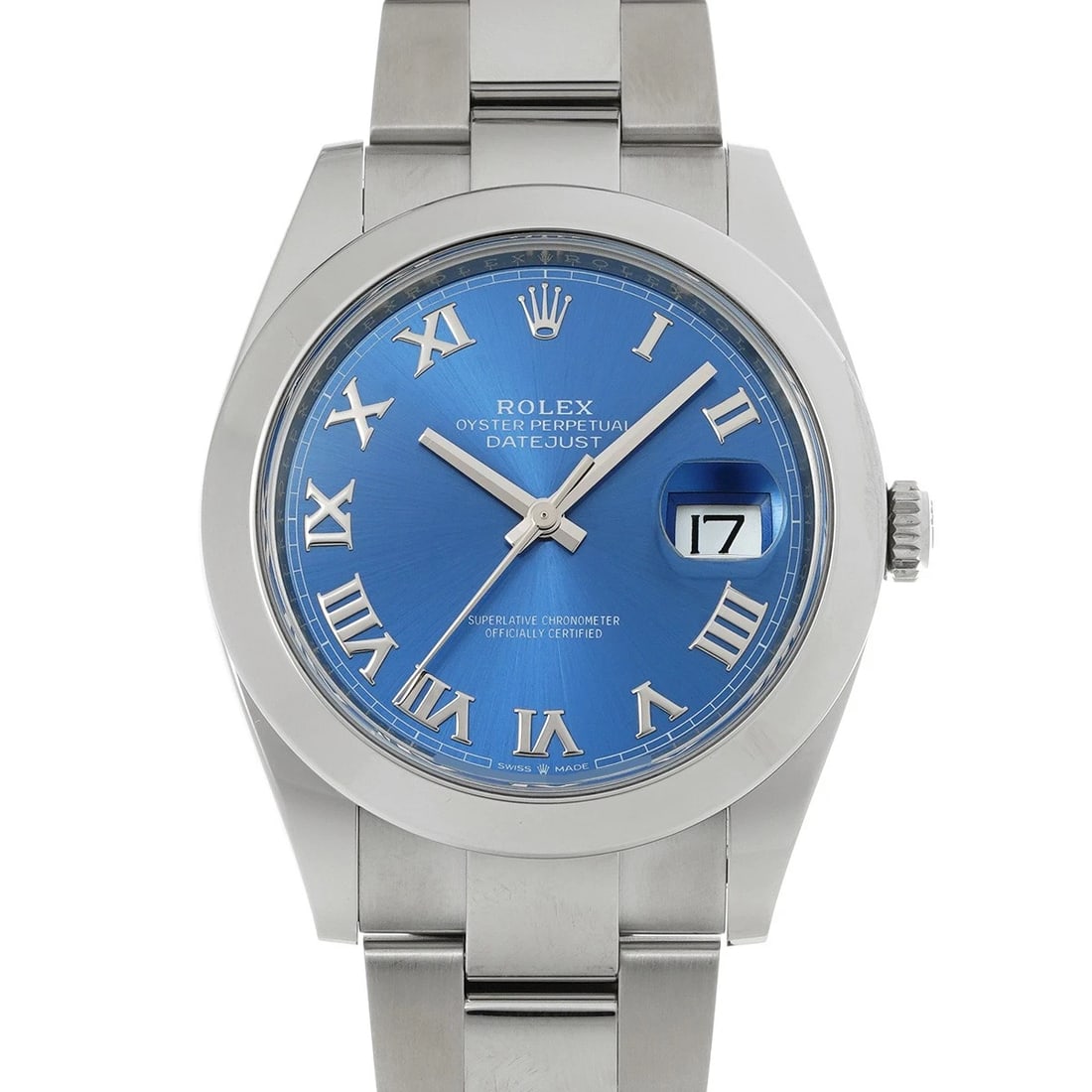 ROLEX DATEJUST AZZURRO BLUE WATCH: ROLEX Datejust Azzurro Blue WATCH Brand: ROLEX Type: Wristwatch Material: Band Material Stainless steel, Case Material Stainless steel Color: Dial Color Azzurro Blue Size: ??Case? H/about 41mm W/about