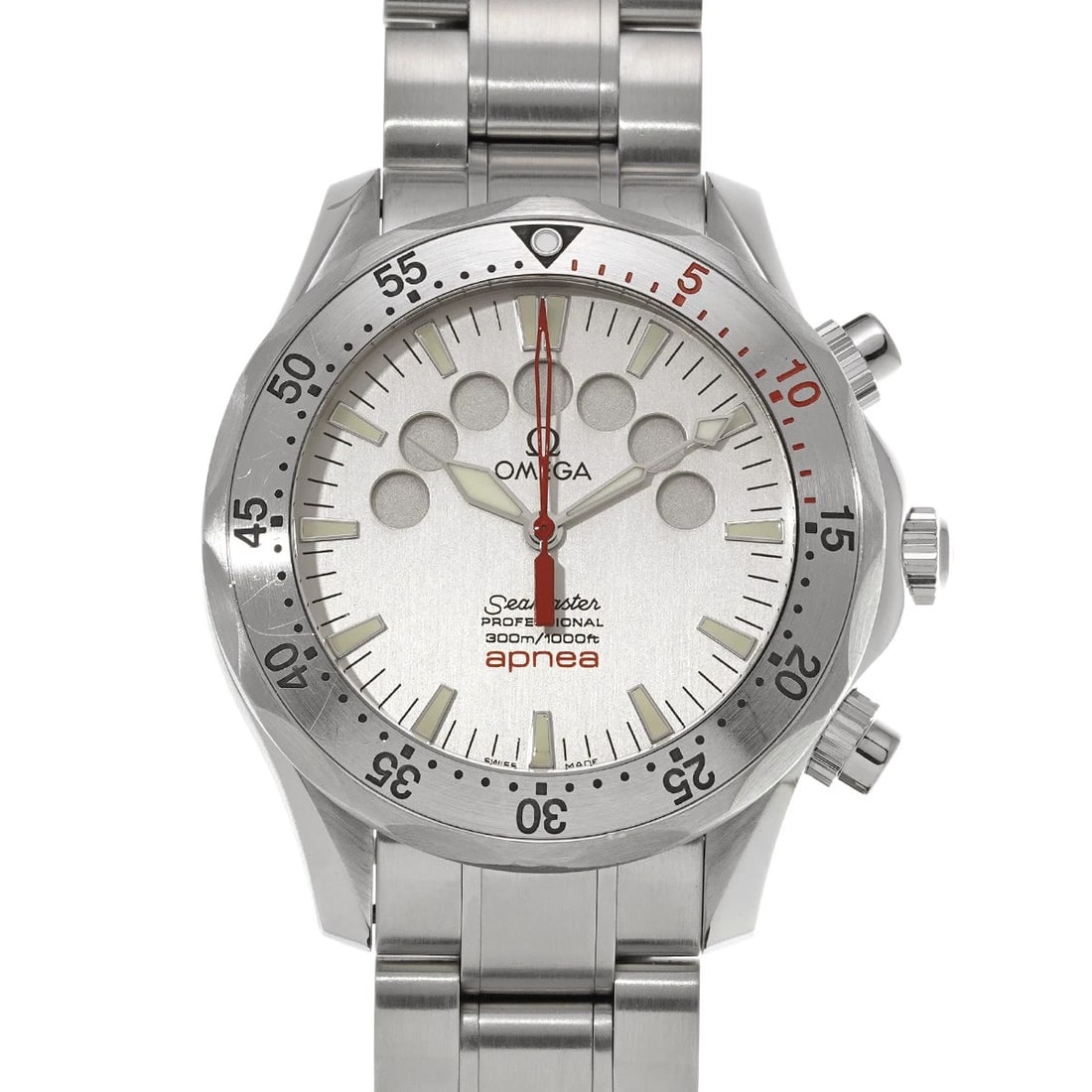 OMEGA SEAMASTER JACQUES MAYOL SILVER WATCH: OMEGA Seamaster Jacques Mayol Silver WATCH Brand: OMEGA Type: Wristwatch Material: Band Material Stainless steel, Case Material Stainless steel Color: Dial Color Silver Size: ??Case? H/about 41mm