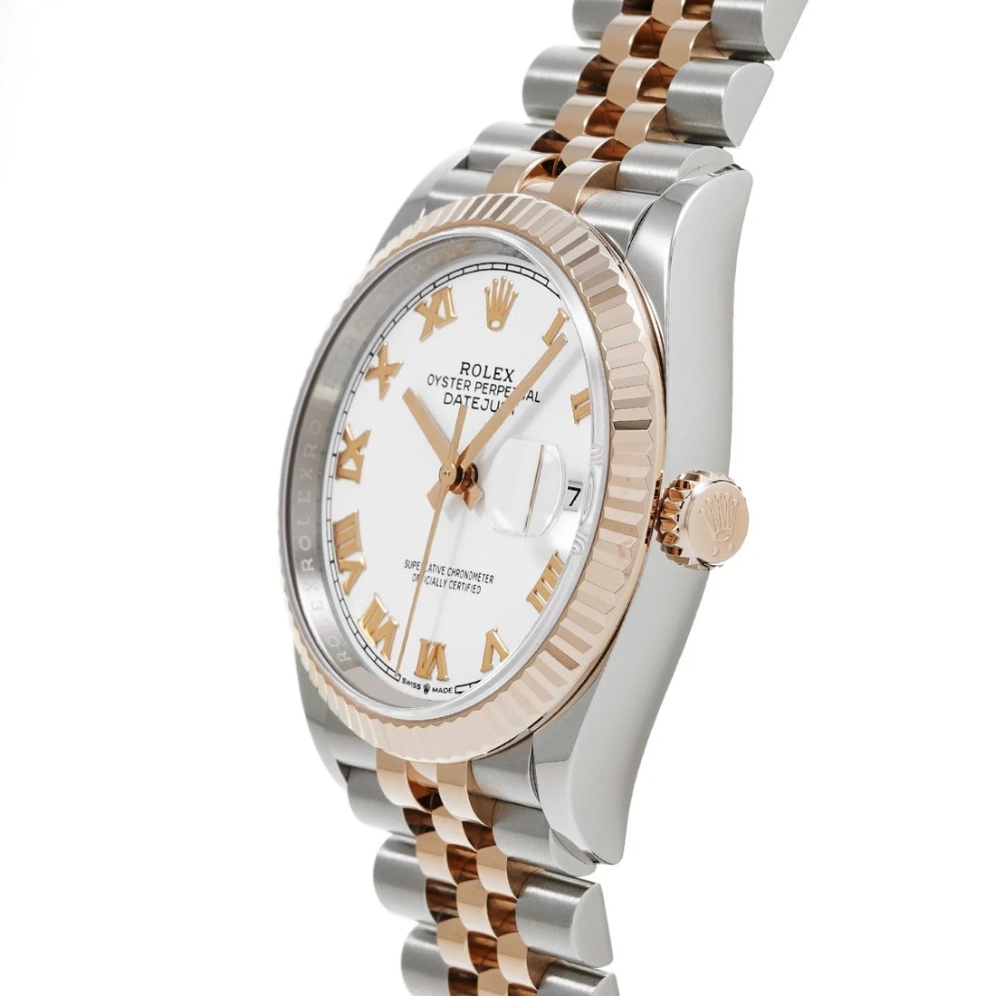 ROLEX DATEJUST WHITE WATCH - 2