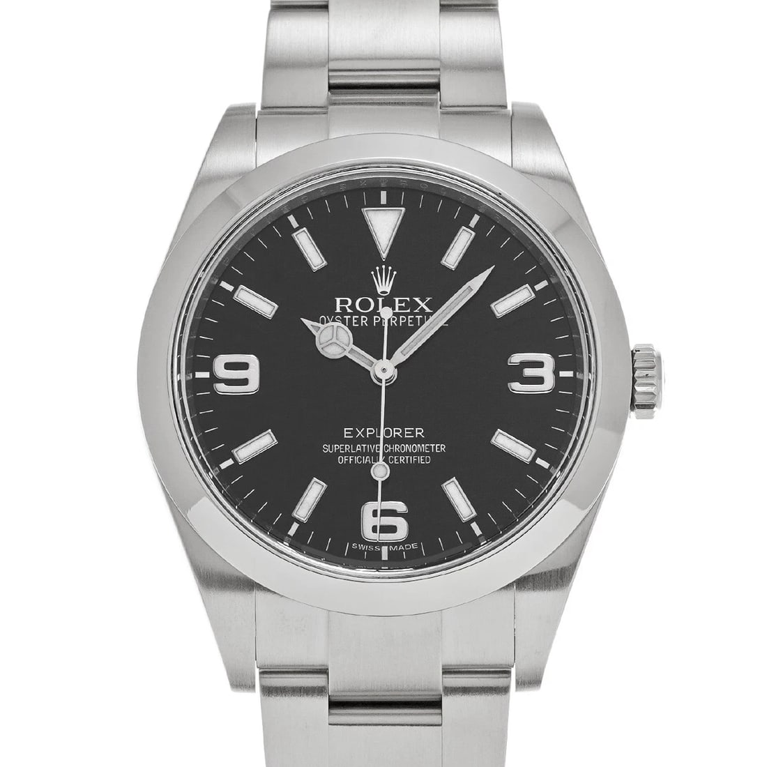 ROLEX EXPLORER BLACK WATCH: ROLEX Explorer Black WATCH Brand: ROLEX Type: Wristwatch Material: Band Material Stainless steel, Case Material Stainless steel Color: Dial Color Black Size: ??Case? H/about 39mm W/about 39mm D/about 