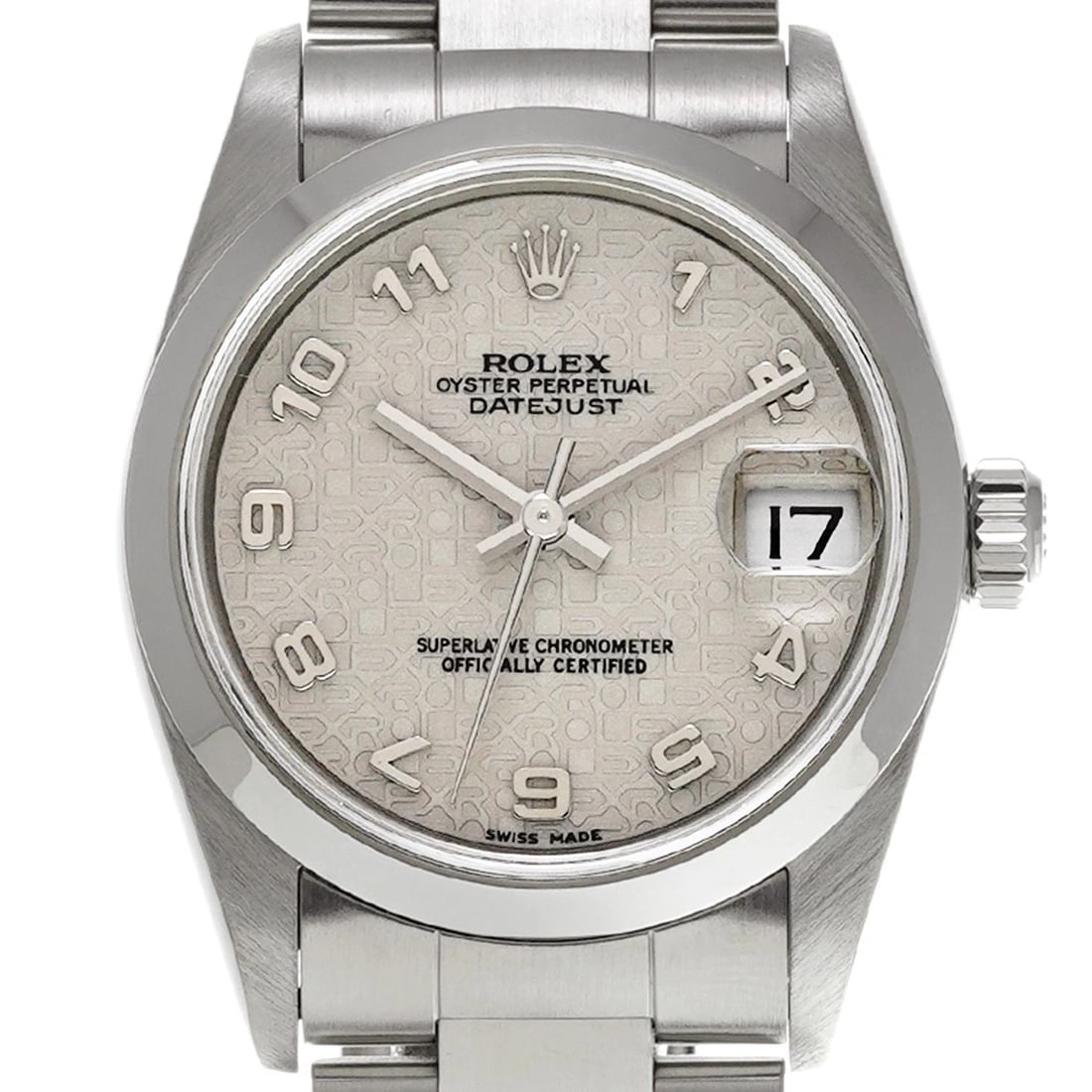 ROLEX DATEJUST IVORY COMPUTER WATCH - 4