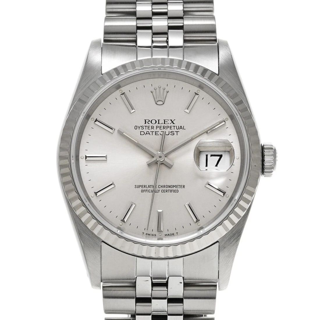 ROLEX DATEJUST SILVER WATCH: ROLEX Datejust Silver WATCH Brand: ROLEX Type: Wristwatch Material: Band Material Stainless steel, Case Material Stainless steel Color: Dial Color Silver Size: ??Case? H/about 36mm W/about 36mm D/abou