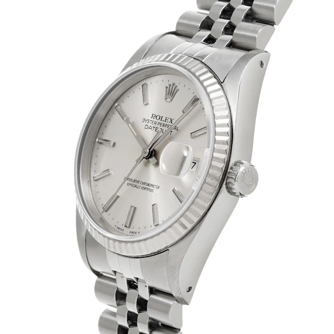 ROLEX DATEJUST SILVER WATCH - 2