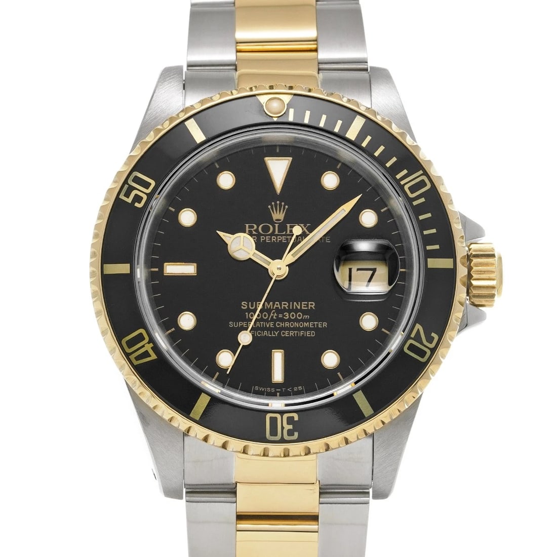ROLEX SUBMARINER DATE BLACK WATCH: ROLEX Submariner Date Black WATCH Brand: ROLEX Type: Wristwatch Material: Band Material Stainless steel/Yellow Gold, Case Material Stainless steel Color: Dial Color Black Size: ??Case? H/about 40mm