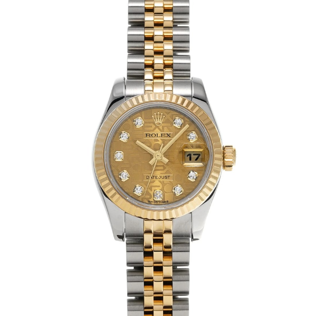 ROLEX DATEJUST CHAMPAGNE COMPUTER/DIAMOND WATCH: ROLEX Datejust Champagne Computer/Diamond WATCH Brand: ROLEX Type: Wristwatch Material: Band Material Stainless steel/Yellow Gold, Case Material Stainless steel Color: Dial Color Champagne Computer/Di