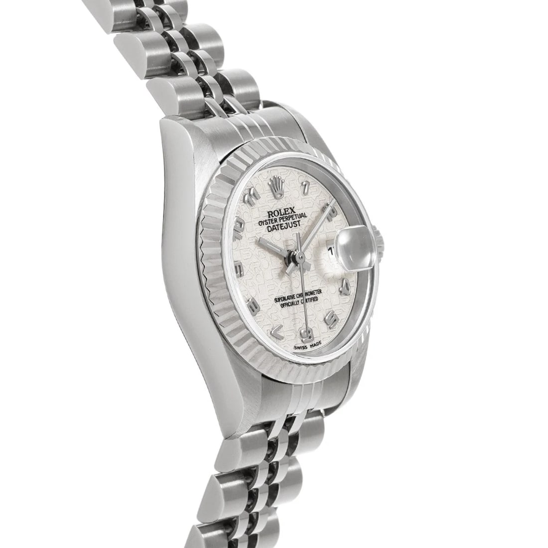 ROLEX DATEJUST IVORY COMPUTER WATCH - 3
