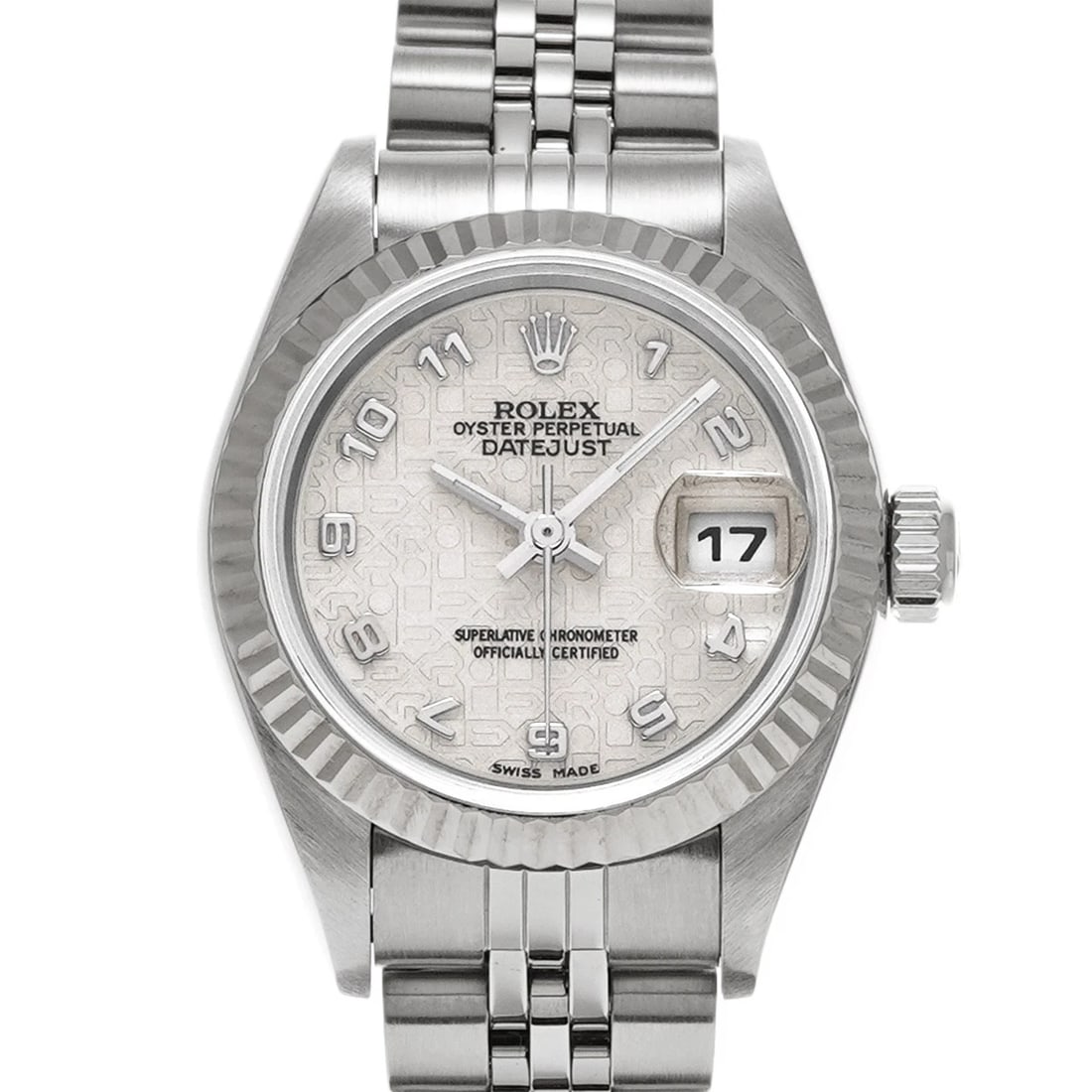 ROLEX DATEJUST IVORY COMPUTER WATCH - 4