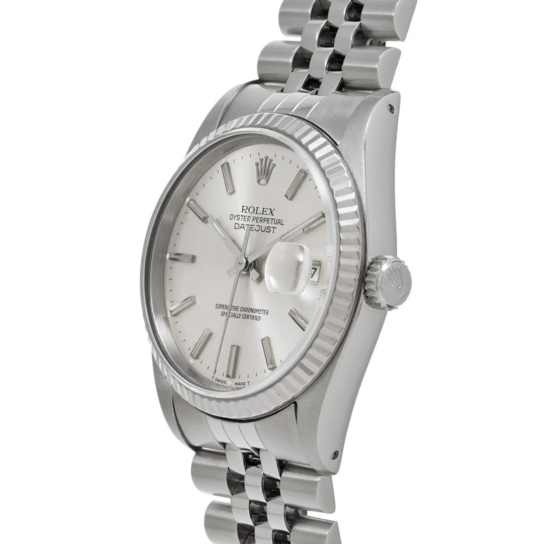 ROLEX DATEJUST SILVER WATCH - 2
