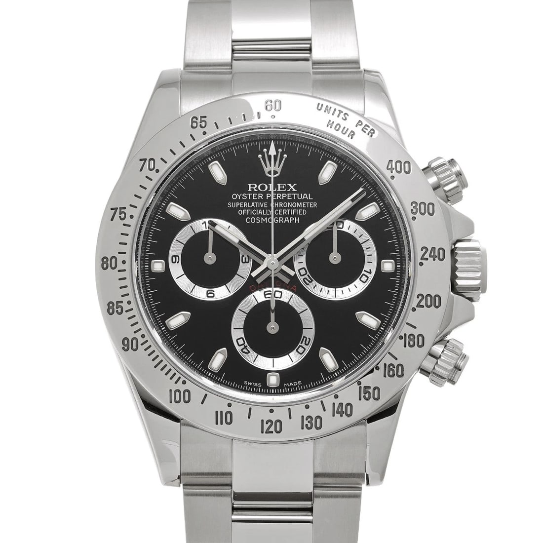 ROLEX COSMOGRAPH DAYTONA BLACK WATCH: ROLEX Cosmograph Daytona Black WATCH Brand: ROLEX Type: Wristwatch Material: Band Material Stainless steel, Case Material Stainless steel Color: Dial Color Black Size: ??Case? H/about 40mm W/about 40m