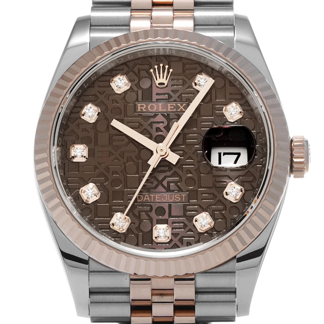 ROLEX DATEJUST CHOCOLATE COMPUTER/DIAMOND WATCH - 4