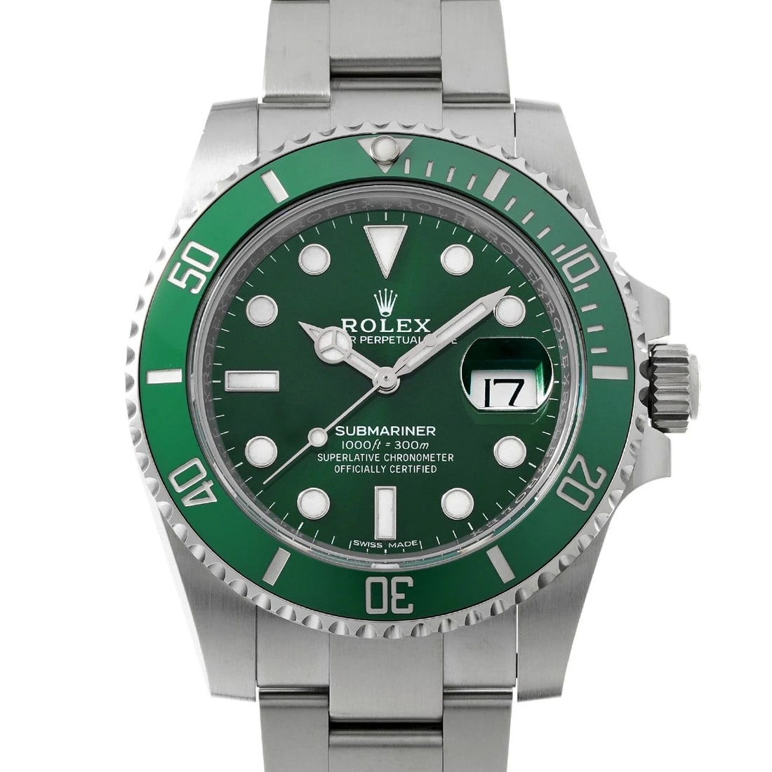 ROLEX SUBMARINER DATE GREEN WATCH: ROLEX Submariner Date Green WATCH Brand: ROLEX Type: Wristwatch Material: Band Material Stainless steel, Case Material Stainless steel Color: Dial Color Green Size: ??Case? H/about 40mm W/about 40mm D